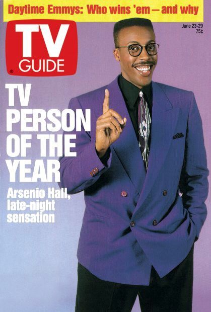 TV Guide cover featuring Arsenio Hall as TV Person of the Year