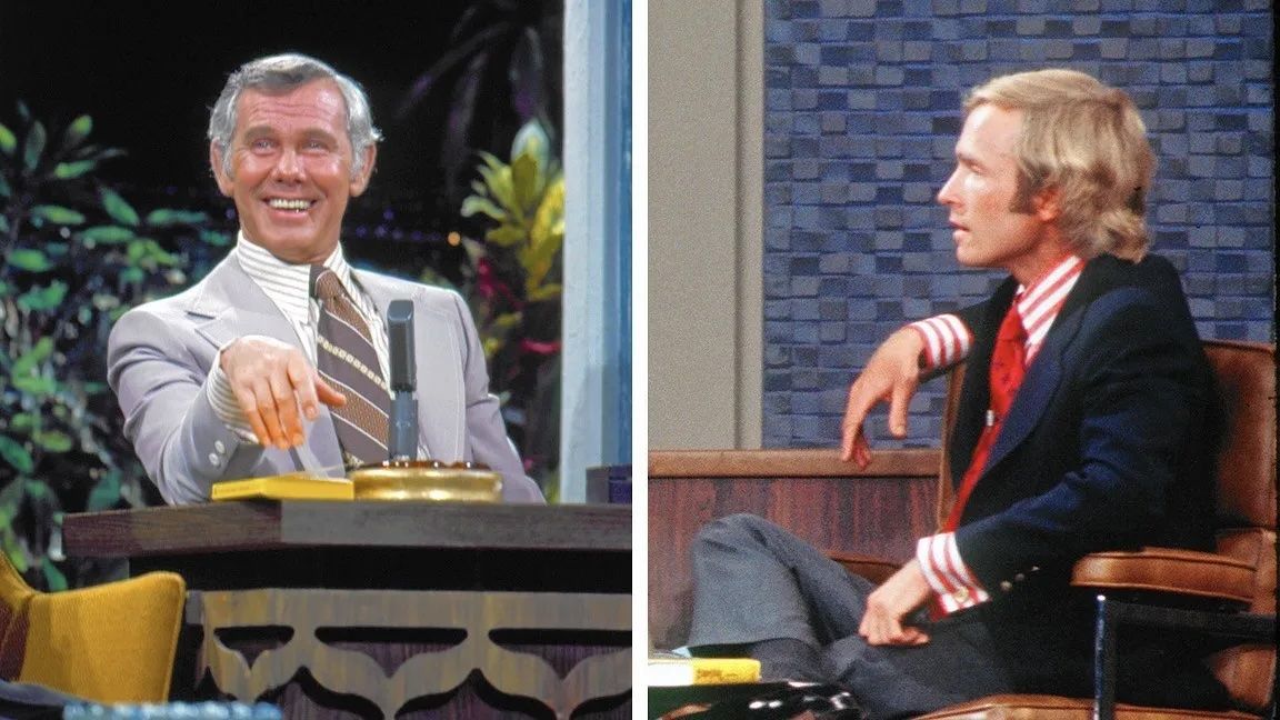 Johnny Carson and Dick Cavett side by side