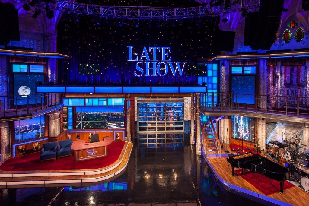 The Late Show studio set